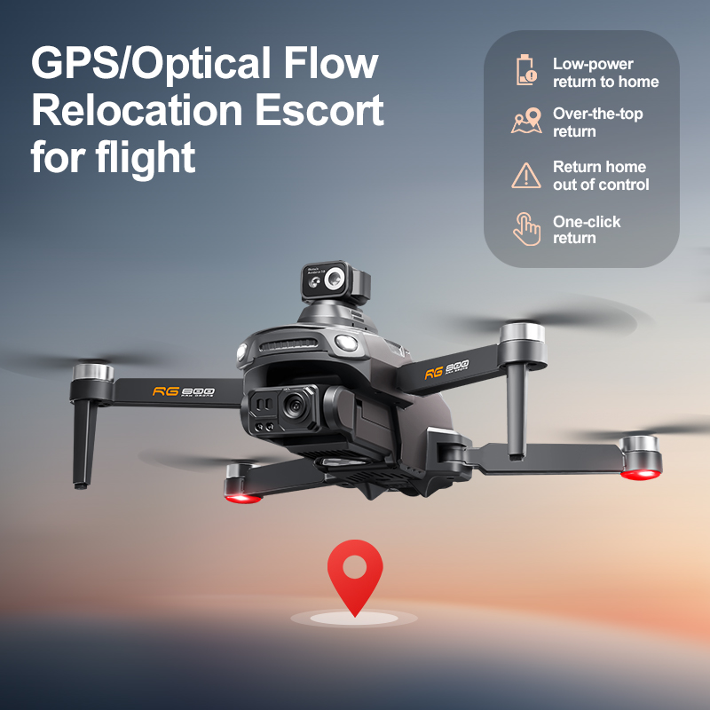 Профессиональный GPS-дрон RG80 – обзор и цена Drone Gimbal Brushless