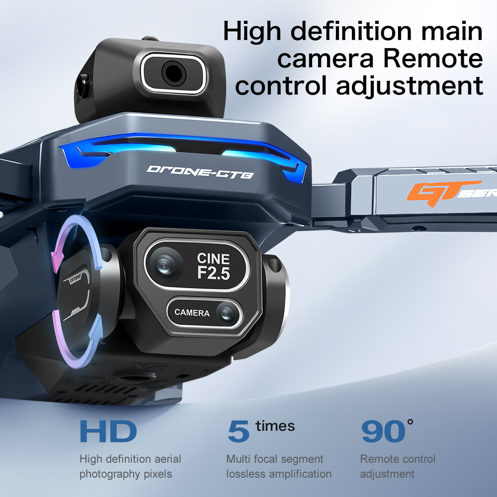 НОВЫЙ Дрон GT8 HD RC с двумя п – обзор и цена Drone Gimbal Brushless