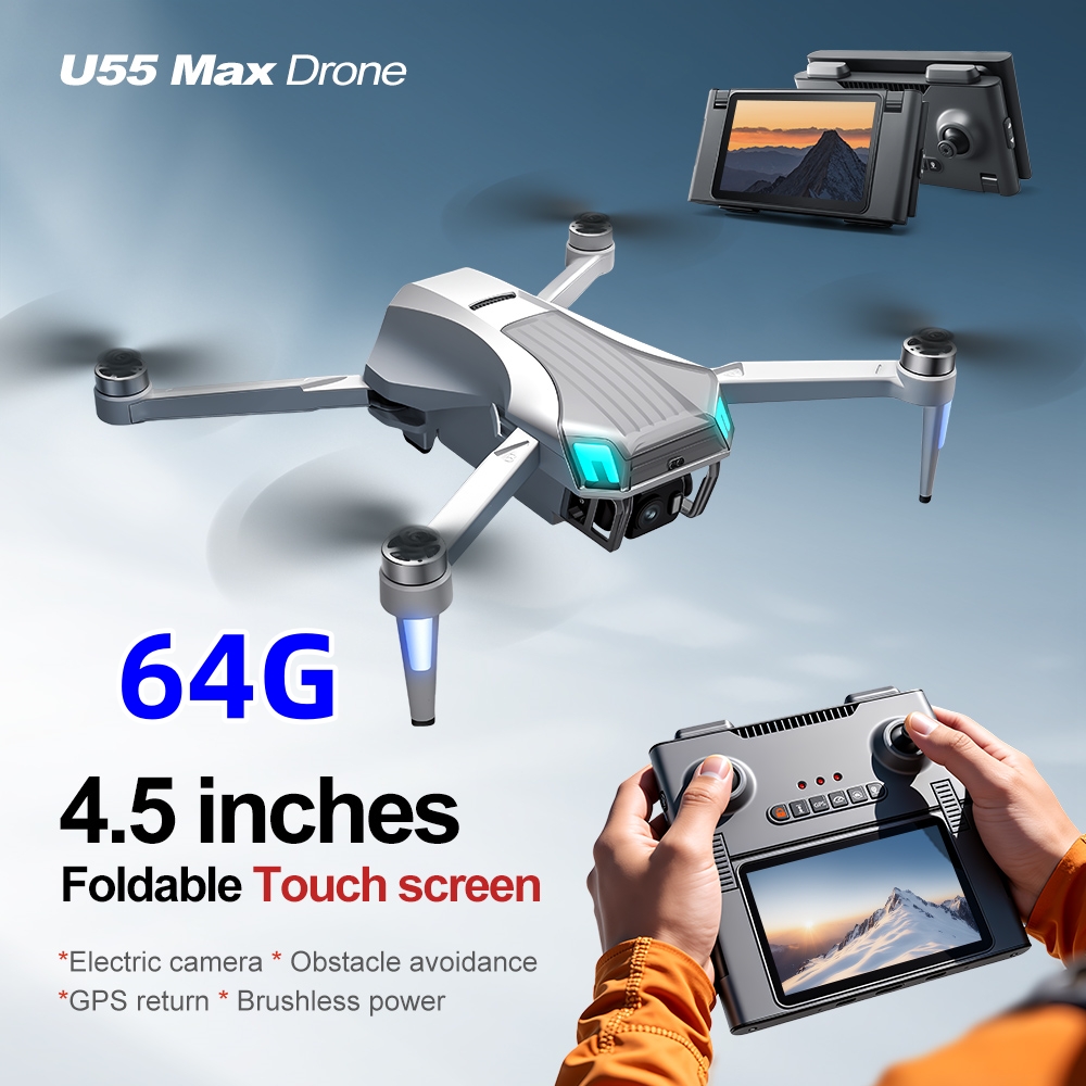 NCZOBOE U55 Оптический GPS-дро – обзор и цена Drone Gimbal 3 Axis