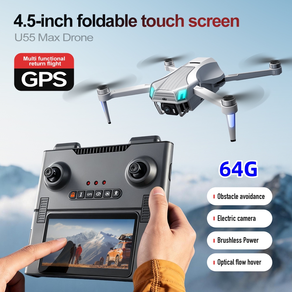 NCZOBOE U55 Оптический GPS-дро – обзор и цена Drone Gimbal 3 Axis